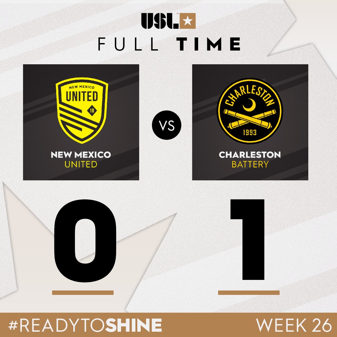 LegionariosSV's tweet image. Finalizado: New México United 0 - 1 Charleston. El salvadoreño @Amando_moreno jugó todo el partido. #USLC #LegionariosSV