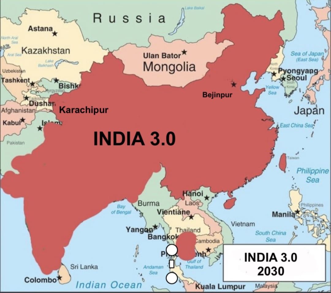 No #politics 
No #xenophobia
No #Xinophobia

#panchsheel #indiachina 
#goodneighborlyrelations 

After China had called on India to 'stay objective and calm' and avoid 'over-interpreting' the issue of the Chinese new map, India now published its own map.

Copied from @vtchakarova