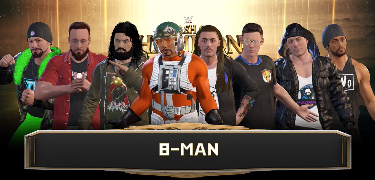 TacoRobb's tweet photo. 🔥#TEW Clash of Champions 9/8/23🔥

Here is a look at the very first ever Garrison Battle Royal! These 8 incredible superstars will battle it out to solidify their future in TEW!
-------------------
#WWEPayback #WWE #Twitch #WWETwitch #WWE2k https://t.co/WMcioqwr1h