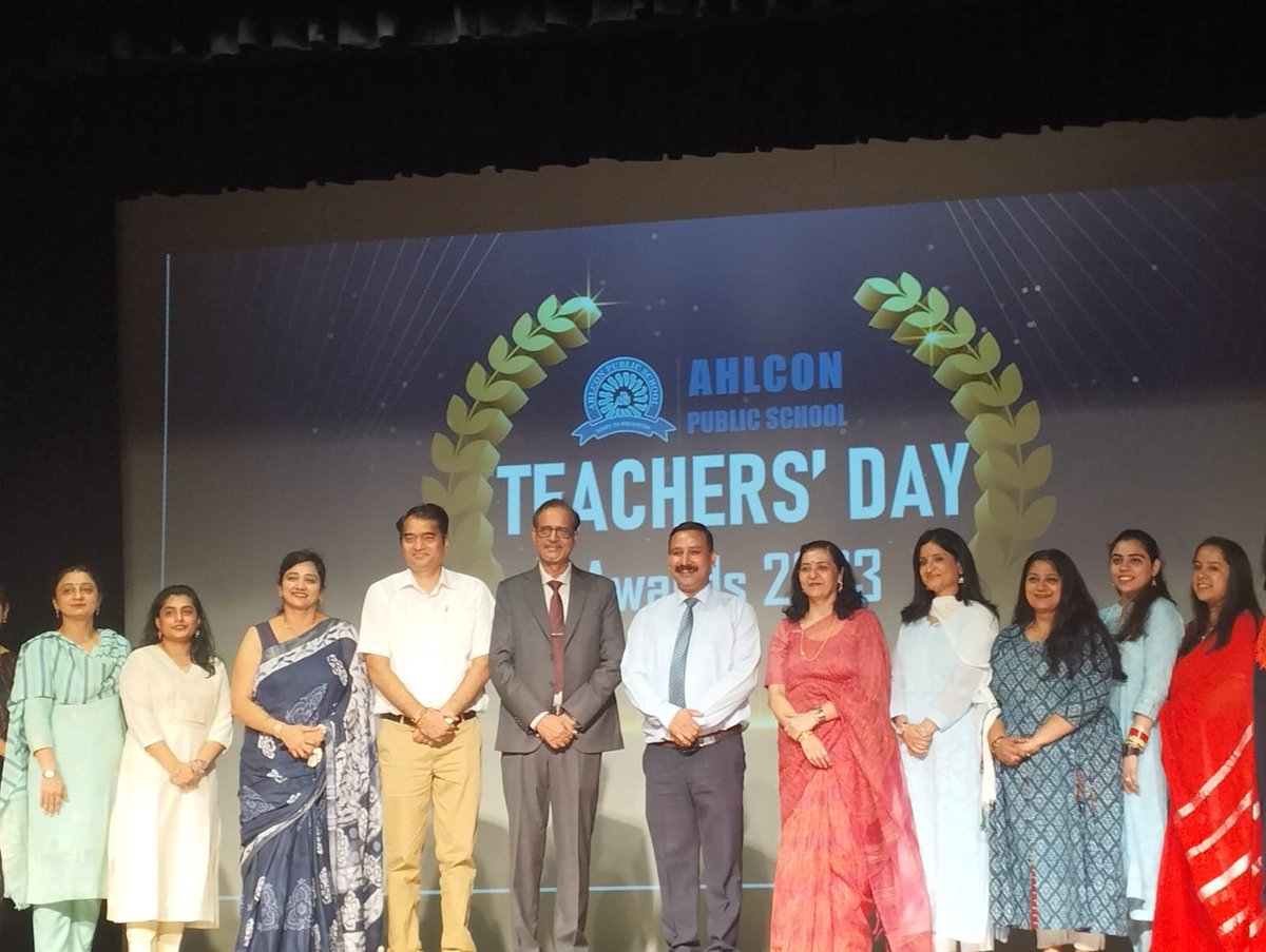 parulshar1984's tweet photo. "Sing we the praises...to Ahlcon do we belong." 
Beaming with gratitude,delight and bliss for receiving the best Class Teacher Award-23. My heartfelt thanks to the school management, @ashokkp @Ahlconpublic1 @seemasoniaps @MamthaSays @aarathik007 @aarathik007 and all my friends. https://t.co/LfVMApilI9