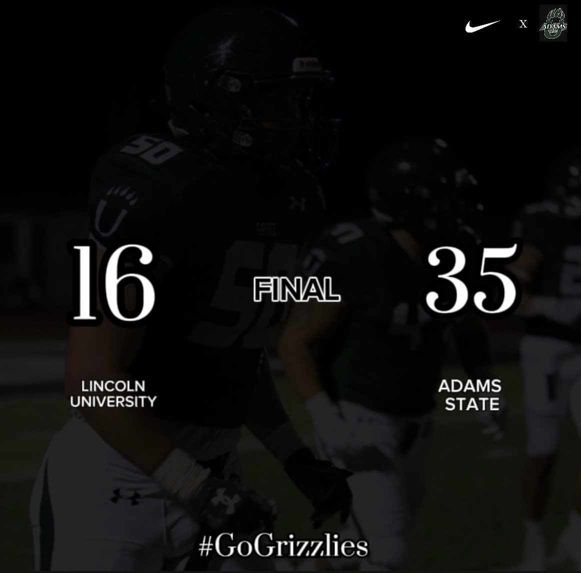 Adams State Football tweet media