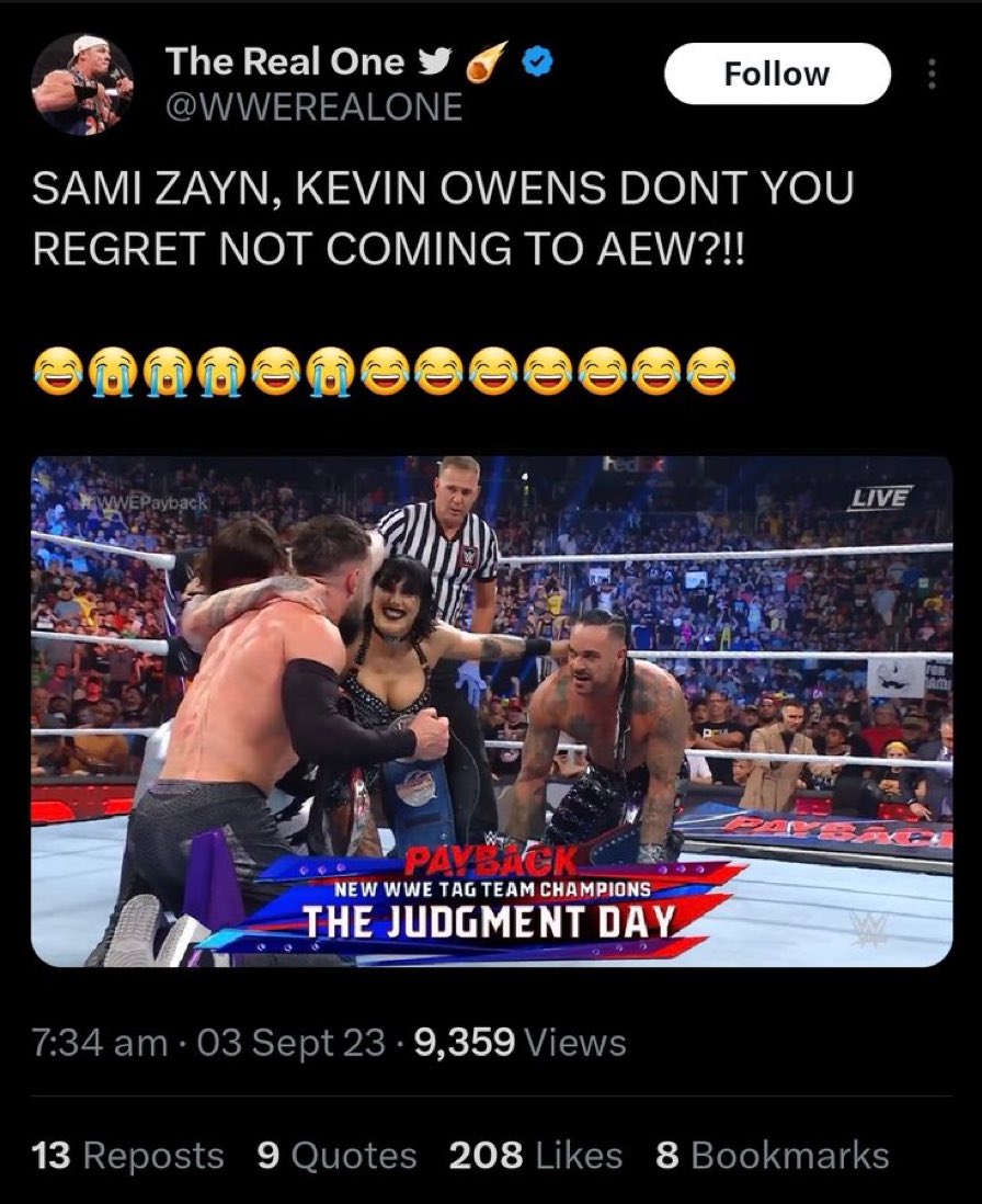 NamasteWrestli1's tweet image. I know someone who does lol

#CMPunkFired
