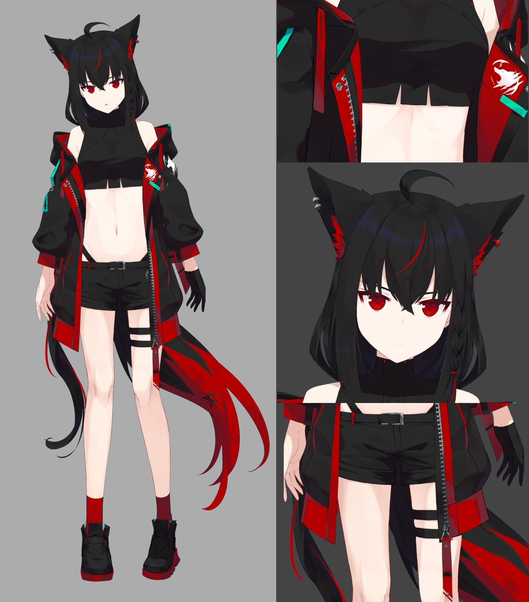 エゴサで見つけたので黒ちゃんの資料置いておきます😌 #絵フブキ #黒上