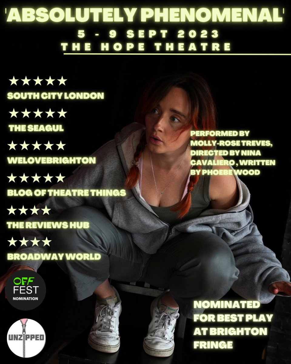 We’re on next week <a href="/TheHopeTheatre/">The Hope Theatre</a>!

5th - 9th September.

Tickets available: bit.ly/MFTTHEHOPE

Over and out x

 #London #theatre