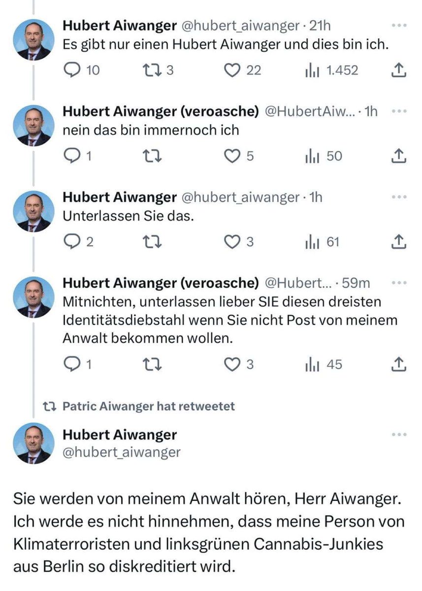 Das einzig Gute was wir #Aiwanger zu verdanken ist diese Twitter-Thread: