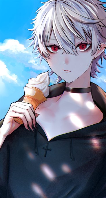 「hair between eyes ice cream」 illustration images(Latest)｜3pages