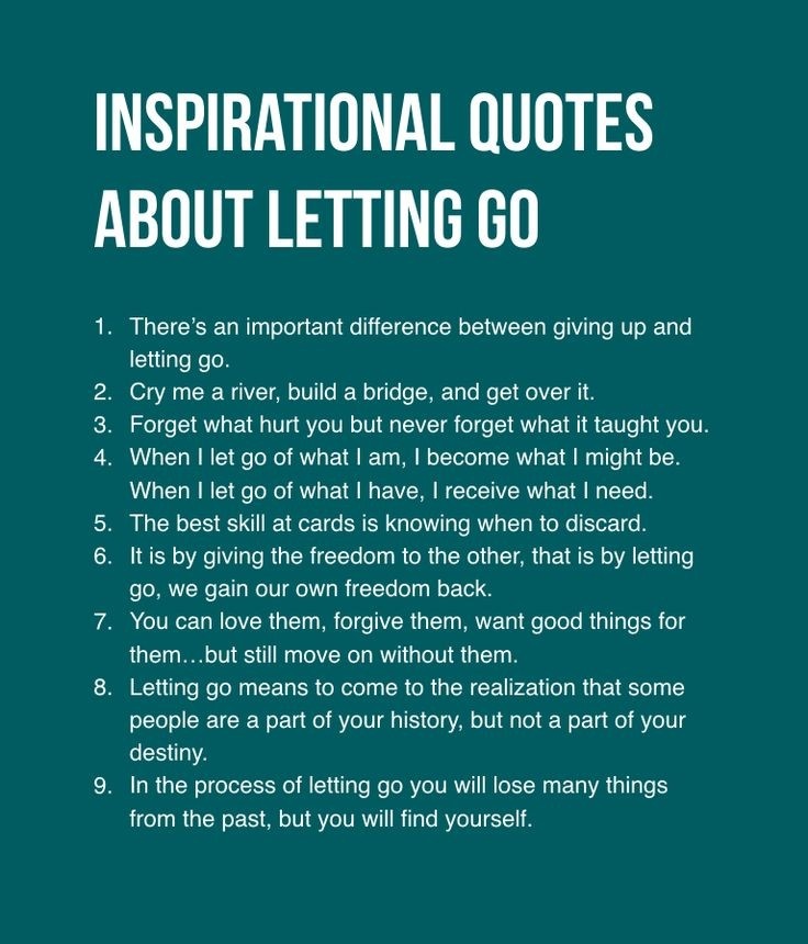 9 Inspirational Quotes about Letting Go of the past