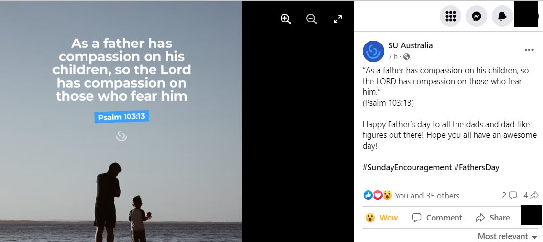psss_qld's tweet image. SU Australia, the largest handler of federally funded chaplains that are sent into schools to support children, think this is a good message for Fathers' Day.

#MessedUp #SchoolChaplains #auspol 
🧐👀