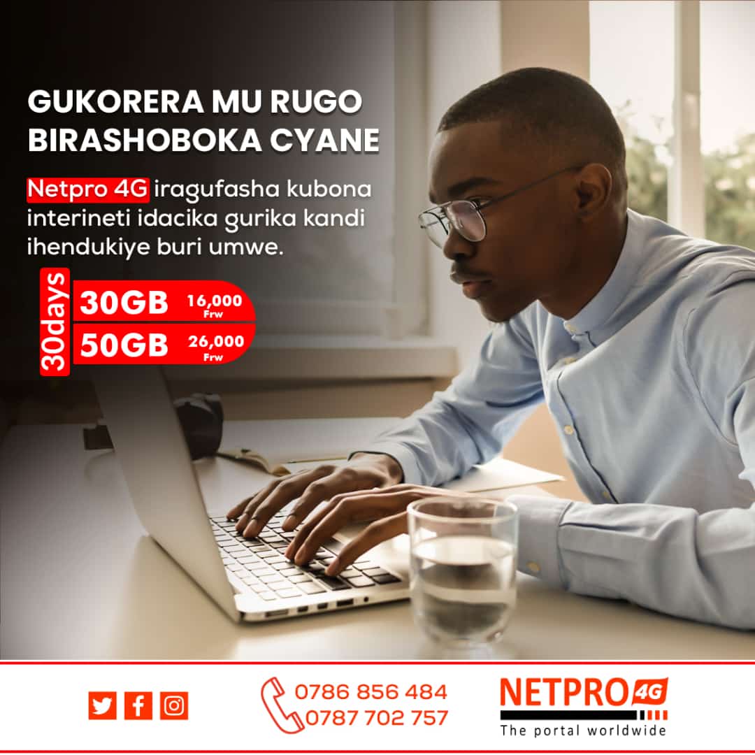 _Toussaint_3's tweet photo. Waruziko muri @4gNetpro 5500 RWF ubona 10 GB Kandi zinyaruka kurenza uko ubitekereza.
Ngaho nawe hitamo neza hitamo @4gNetpro https://t.co/KjlJ4Onpuc