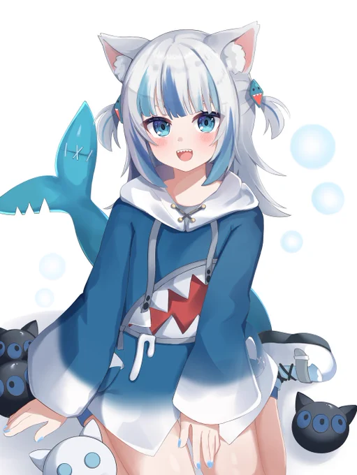 猫耳のサメちゃん #gawrt 