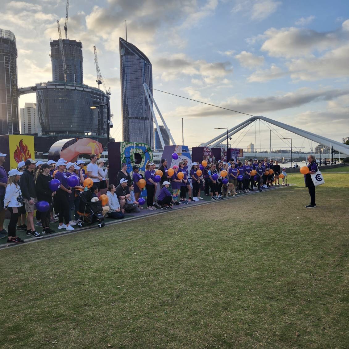 crohnscolitisau's tweet photo. Thank you to everyone for getting up bright and early to join us for the Live Fearless Challenge Brisbane Walk. 💜🧡
We really enjoyed launching this year's #LiveFearlessChallenge with you all. Hope you did too!
To show your support or sign up, head to https://t.co/S2cwHJjbgF https://t.co/nvzNrLFvrV