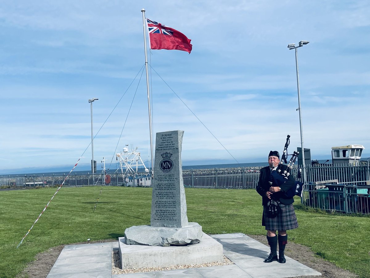 The first of the Community led projects supported and funded by South Ayrshire Council with the commemoration of the Merchant Navy and Seafarers’ Memorial at Girvan Harbour