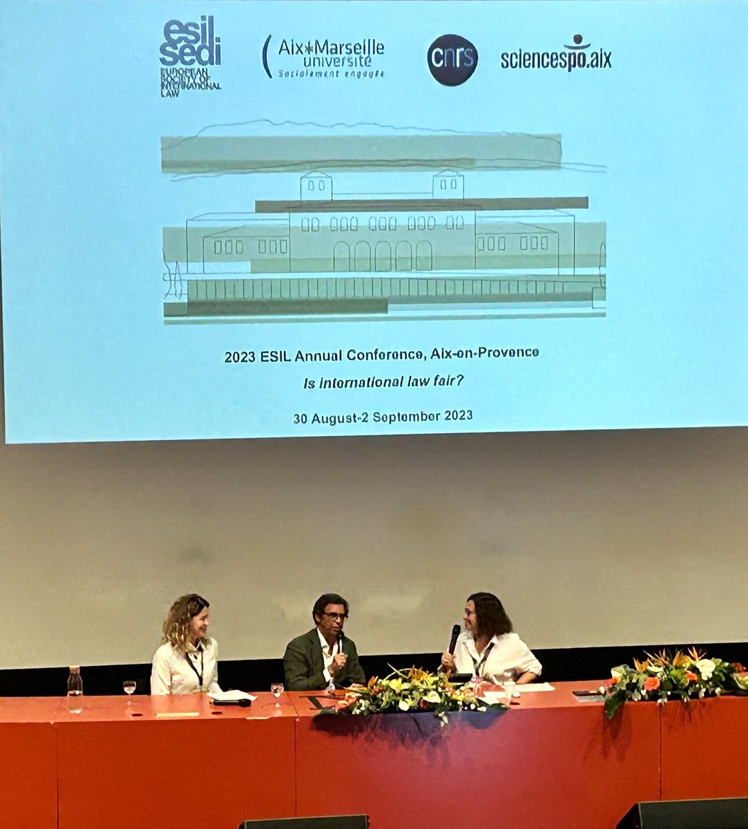 IngaMartinkute's tweet photo. Many thanks to my colleague Sandrine for putting together a splendid @esil_sedi conference with the record number of participants - 600!
I had a pleasure to invite everyone to 2024 ESIL conference in Vilnius: https://t.co/UcAtmAeDan 
Photo credit @CJTams https://t.co/x1SPjfEE6D