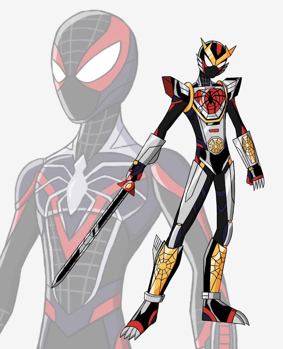 Exciterider2002's tweet photo. My Spider OC in his Leopardon armor.
also made a rough sketch of the armor in Marveller mode and recolored the base suit. Just made the undersuit black to break the dark purple.
#SpiderVerse #spidersona #Spidersonas #tokusatsu #spidersonaart #Spiderman #oc #Marveller #leopardon https://t.co/hBK1hkRWQX