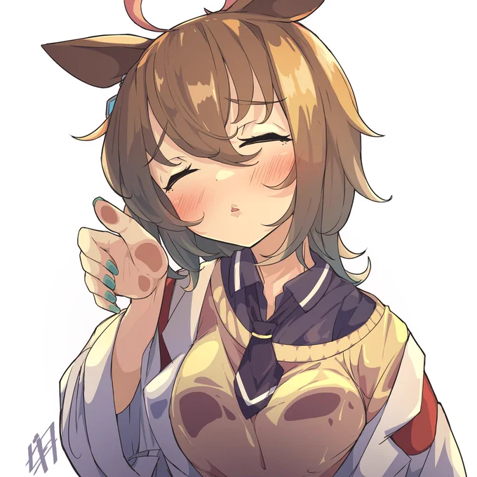 ぷれぜんとちゅっ#ウマ娘 #アグネスタキオン 