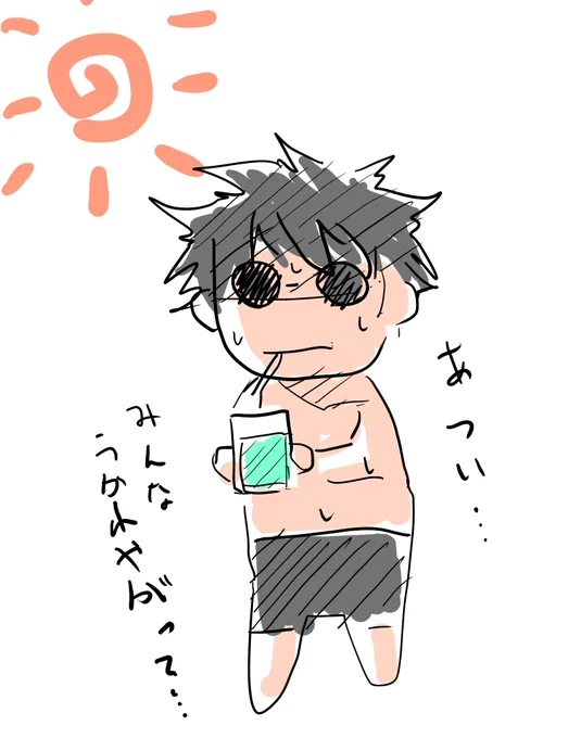 【超雑ラクガキ】水着クロラット
暑さでだいぶやられてかなり素が出ているクロラ。
それはそれとしてやはり黒だった。
#ドリムゴード 