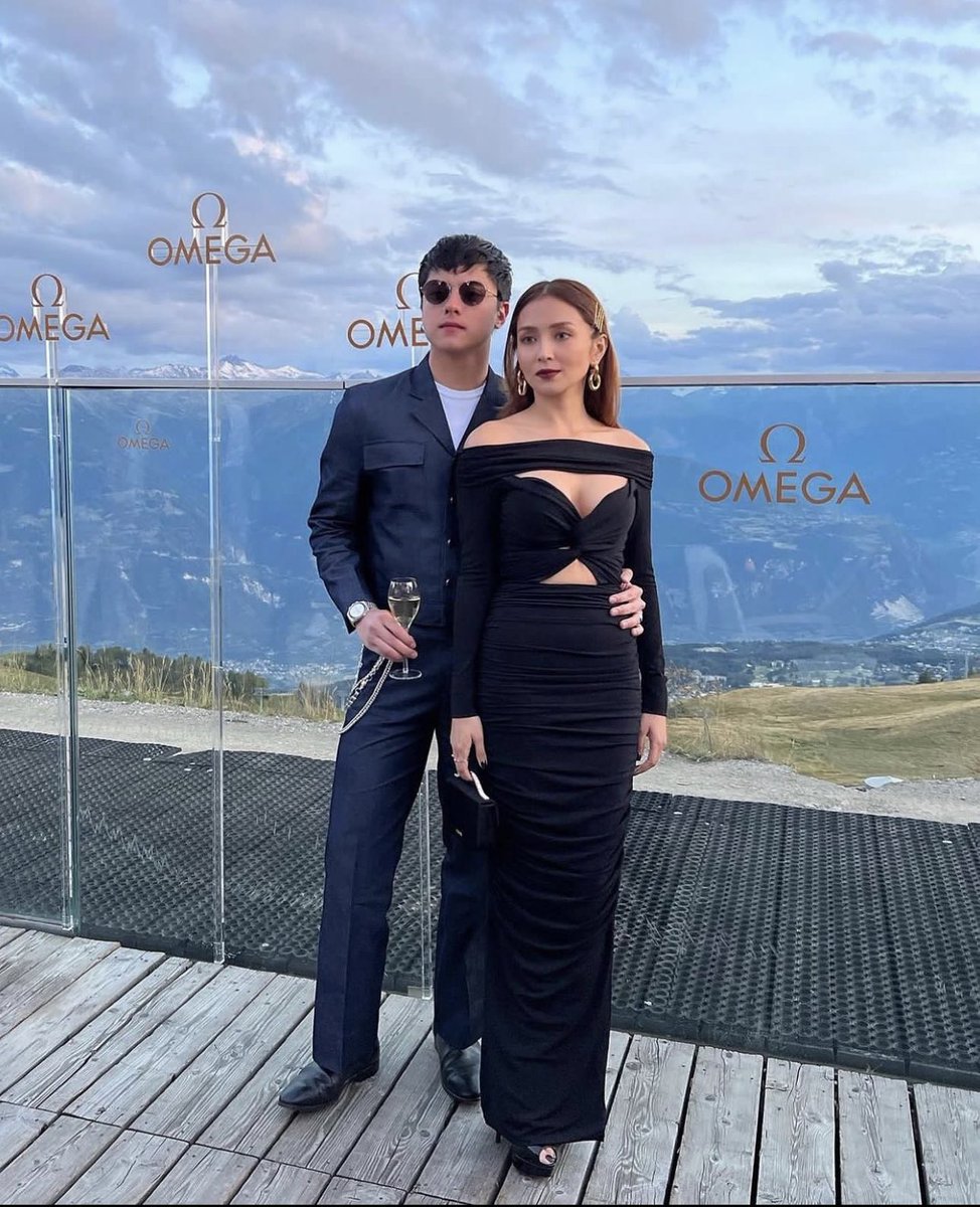 KCMBBulletin's tweet image. The captivating view of the Alps matches  the looks of our power couple #KathrynBernardo and #DanielPadilla. 💙

#OmegaEuropeanMasters 
#OMEGA
#OMEGAGolf