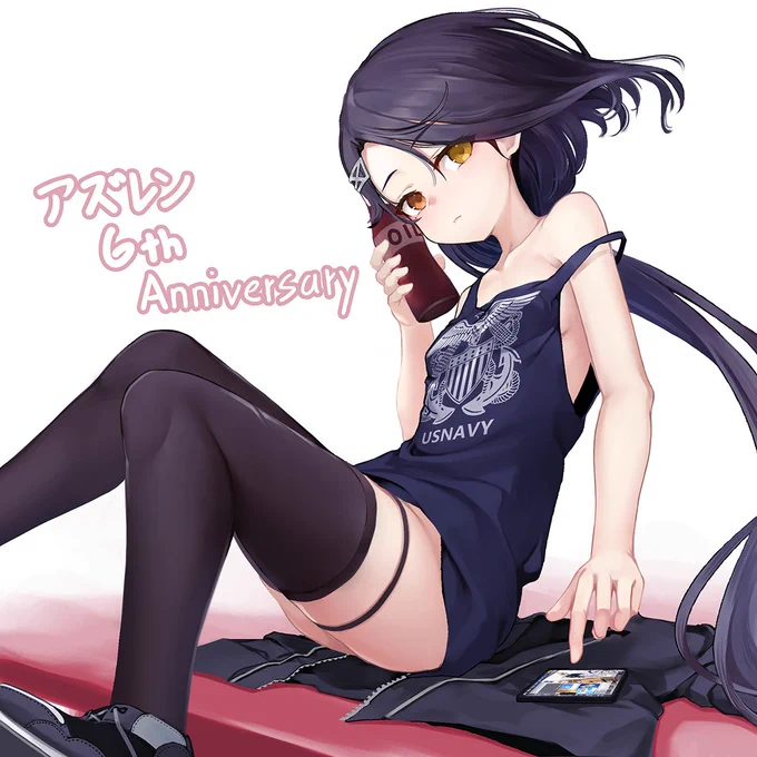 6周年いつもの#アズレン6周年アート 