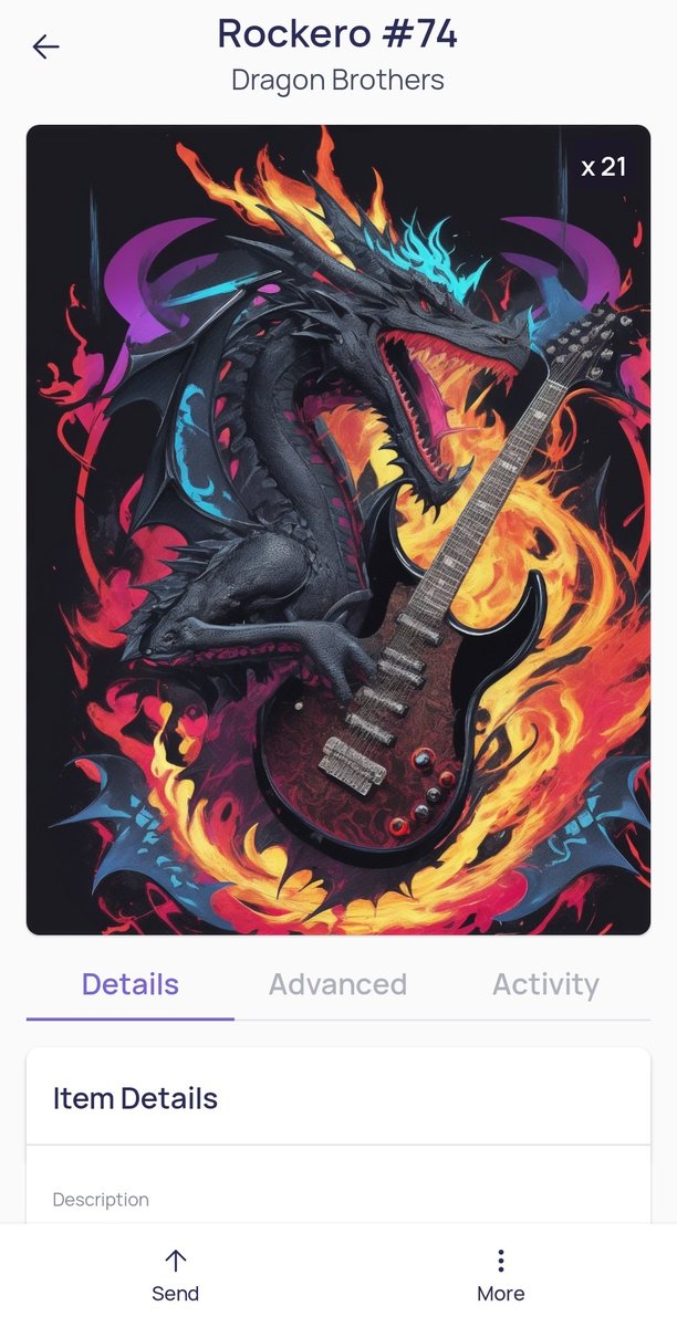 Allye95697360's tweet photo. #EfinityNFTs "Rockero #74"🎸🎶🎵 #DragonBrothers #NFTCommunity Creator @Alfo_nel Choose Winners in 72hrs ✌️🤩😁🐉
⏰️❤️&RT
⏰️Follow @Alfo_nel
⏰️Tagg 3 frenz
⏰️Comment Efinity address starts with "ef"
#Efinity #NFTGiveaway #EfinityNFT #NFTGiveaways #NFTs #NFT #nftart https://t.co/tDXEp3OjiU