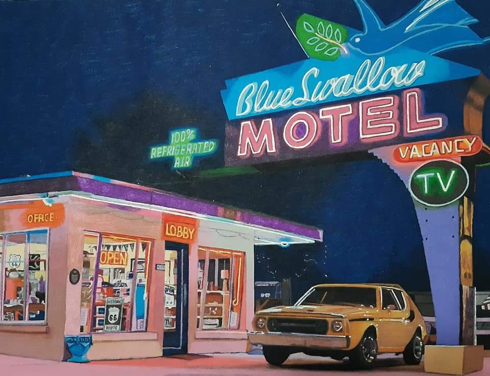 Resharing my spn art because I love Rianna's photography skills and her generosity in letting me use her reference. #spnfamily #spnfanart #yertle #blueswallowmotel #supernatural #supernaturalforever