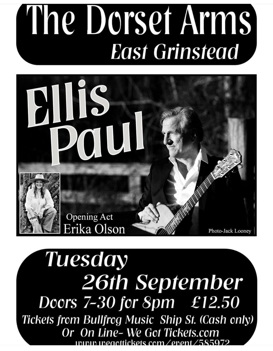 GinniesChat's tweet photo. Live from the US and appearing upstairs at the Dorset Arms, East Grinstead.  Tickets from:  
https://t.co/kFh4kcWAlI https://t.co/mmpk6pNKZb