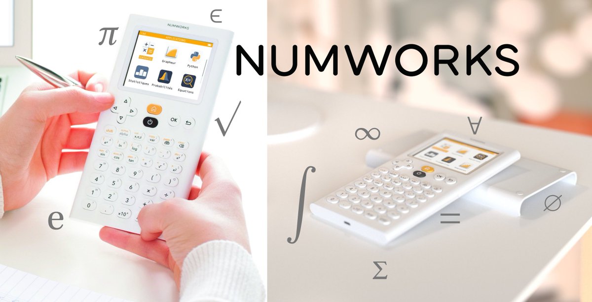 π, e, √, x, =, %, ∈, ... Quel est votre symbole mathématique préféré ? Tentez de gagner une calculatrice Numworks en répondant à ce post avec votre symbole favori !

Pour participer :
➡️ suivre <a href="/AnecdotesMaths/">AnecdotesMaths</a> et @numworksFR
➡️ RT ce post
➡️commenter avec son symbole préféré