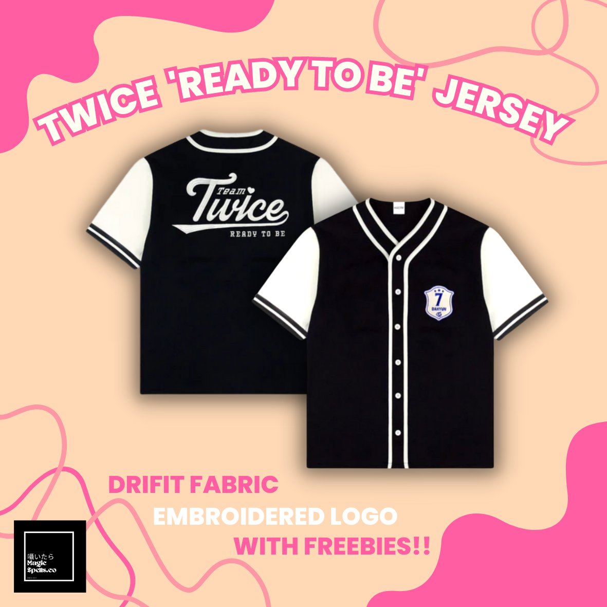 magicspells_co's tweet photo. ⺡TWICE 'READY TO BE' JAPAN JERSEY 
ETA: SEPT 18

 ⸝  ₱850
⸝ dri-fit
⸝ embroidered logo
⸝ printed back detail
⸝ twice button pin freebie

shopee link: https://t.co/GmSf419whw

≋♡ wts lfb ph twice jersey nayeon jeongyeon momo sana jihyo mina dahyun chaeyoung tzuyu merch https://t.co/upTIqKB6wq
