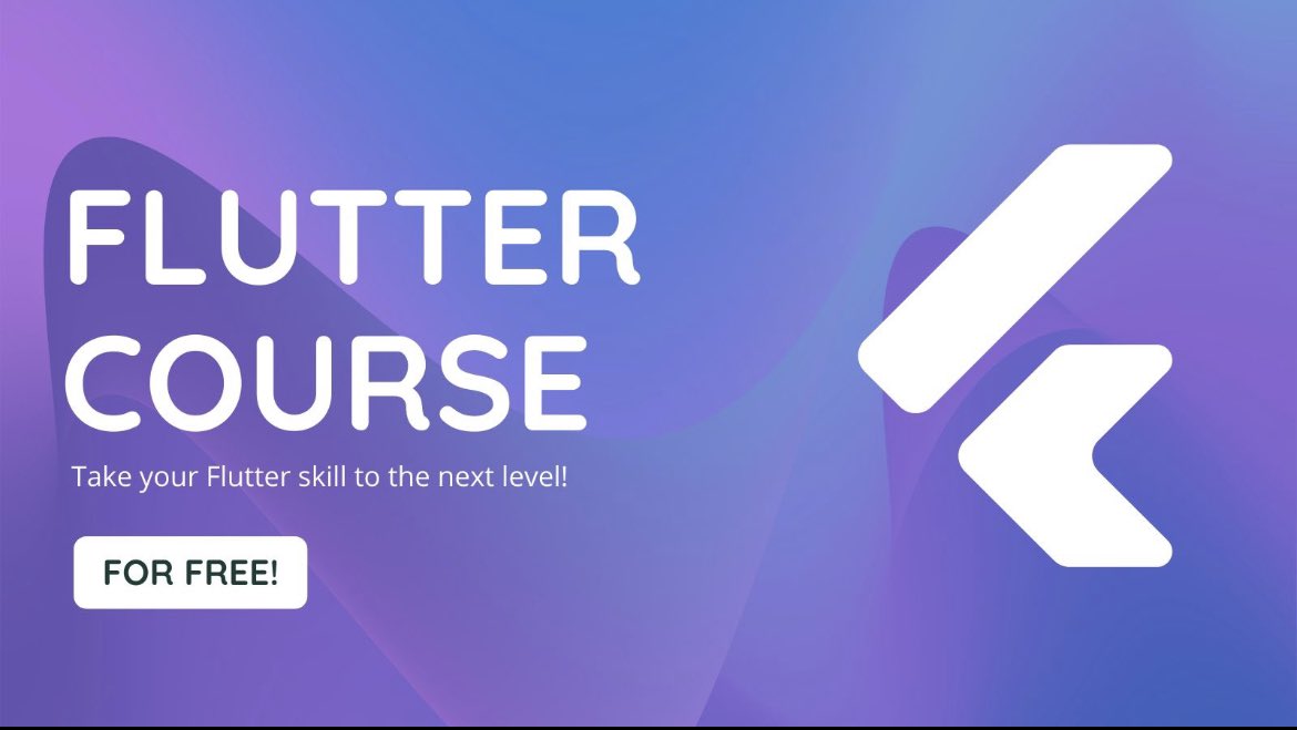 Flutter Devs It's here &amp; it's FREE!

🔥 All-in-one #Flutter course 👉 cutt.ly/PwkUXzhT

What's inside?🎯
📁 Project Structure
🔐 Email &amp; Social Logins
🔔 Push Notifications
🛠 CRUD Operations
🔗 GraphQL
☁️ AWS Amplify
...and many more advanced topics!