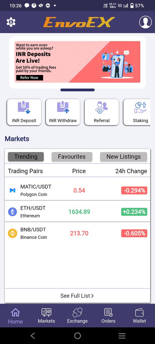EnvoMiners's tweet photo. EnvoEx 🚀🚀🚀 Exchange
Testing Going On 💪💪💪

📍EnvoEX Exchange "demo" APP LINK-
https://t.co/QJAN0X7llh

👉Refer Code- ENXmdNG0gd6

⛔MIND it-🔻

📌ENVOEX NOT LIVE ONLY FOR DEMO🚀😊

📌KYC FOR ENVOEX WILL START AFTER LAUNCH IN PLAYSTORE

📍KNOW MORE-🔻
https://t.co/Ii9ZpTC2D5 https://t.co/ChqApa9s7C