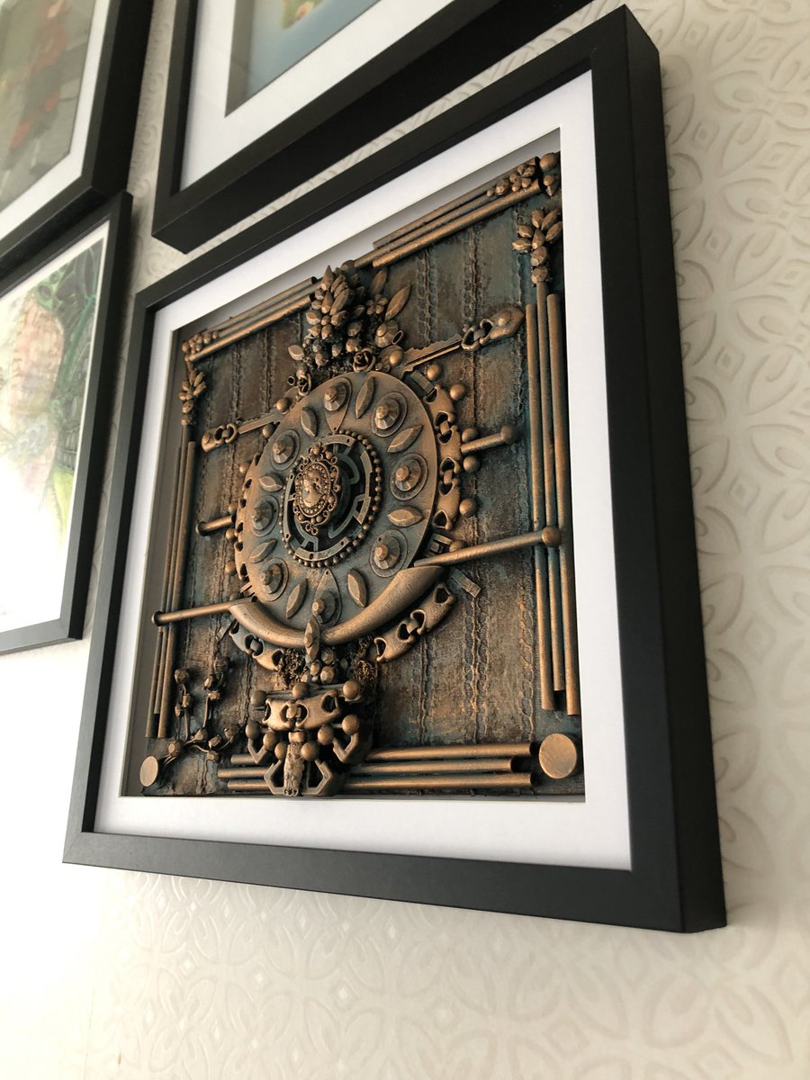 ButtonSteampunk's tweet image. Emmeline - Mixed Media Assemblage in a Box Frame. Available in my Etsy Shop Now! #emmeline #mixedmedia #medium #copper #turquoise #blue #grunge #recycled #steampunkbutton #steampunk #vintagelook #boxframes #art #etsy #etsyseller #etsyshop #etsyartist #etsyart