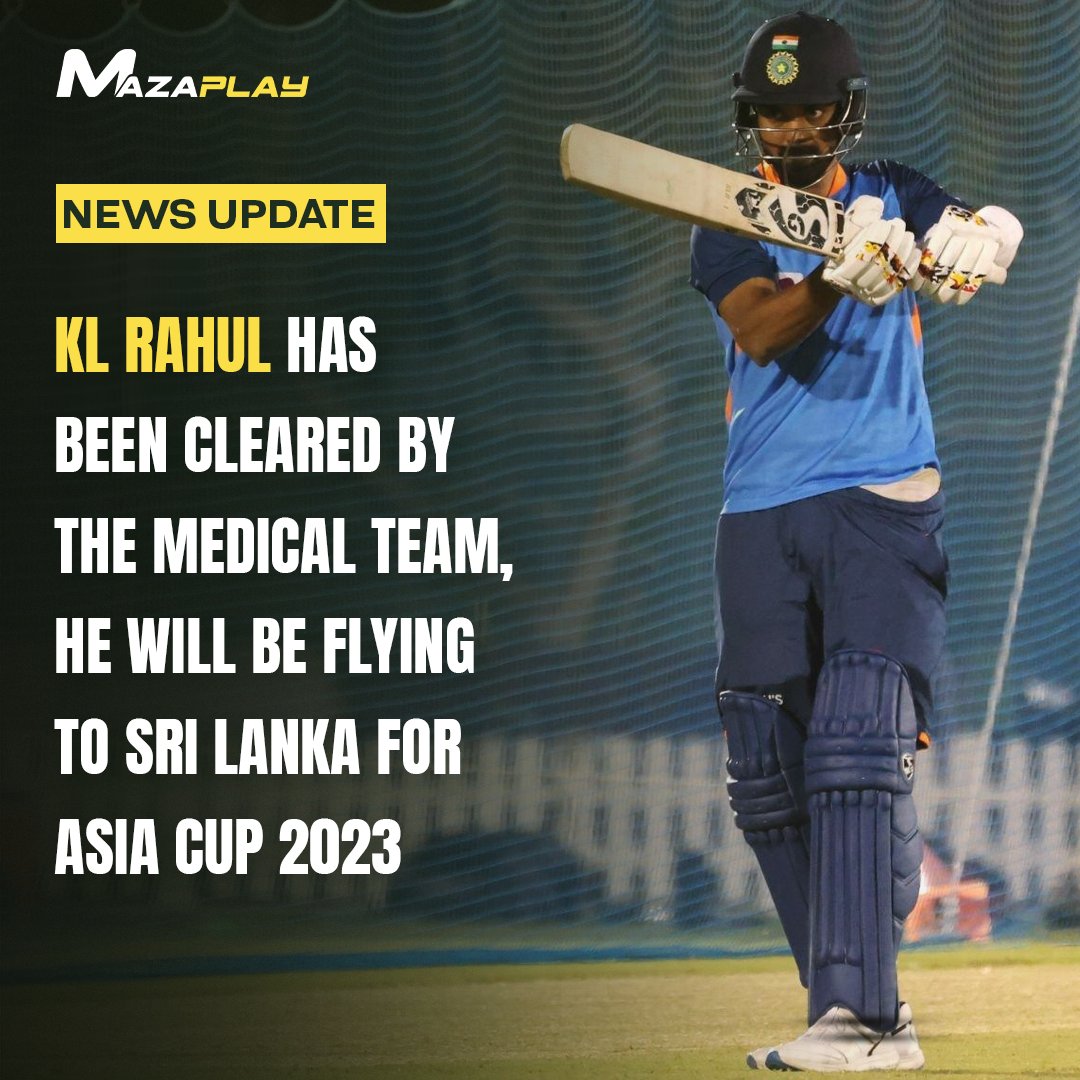 KL Rahul all set to join the team in Sri Lanka.

#SriLanka #AsiaCup #Pakistan #klrahulfans #India #MazaPlay