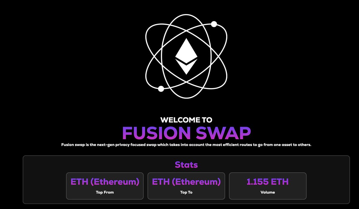 The #Fusion Swap Dashboard has now been officially launched! We invite you to explore it by visiting the swap dapp at swap.fusionswap.net. We believe that rev-share sooner could encourage our valued holders to make the most of our outstanding swap platform. 

$FUSION