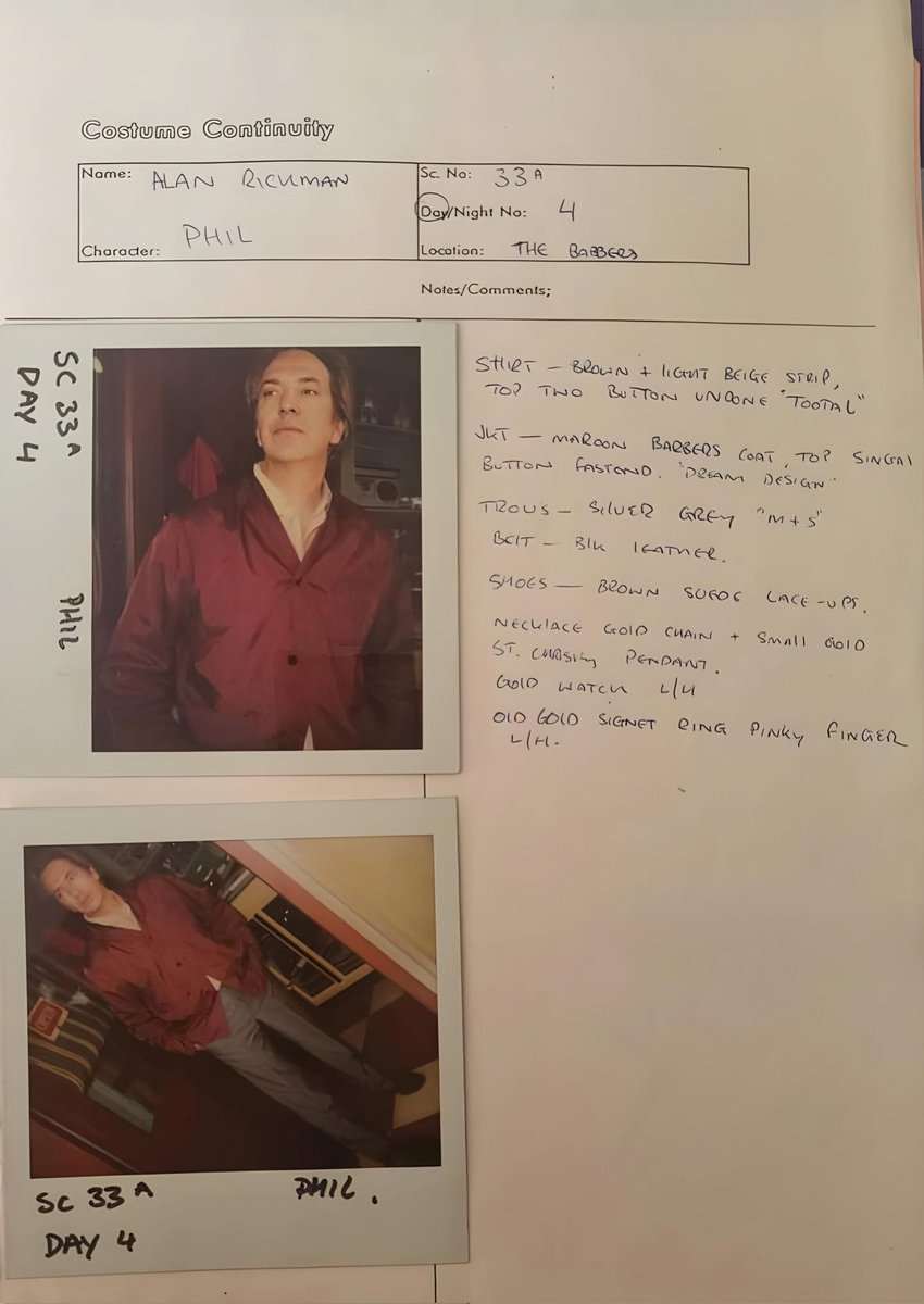 Rickmanlife's tweet photo. Alan rickman outfit in Blowdry https://t.co/FZ1EebhjcR