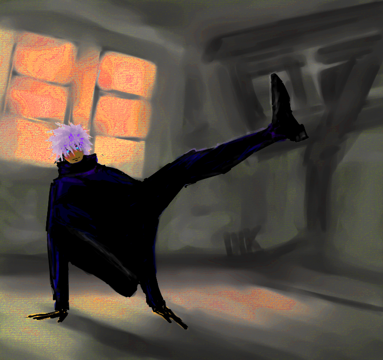 InkonstantGeist's tweet photo. Gojo and Toji breakdancing, inspired by Scarlxrd's music video for his song "MISS ME?"

Ain't no fucking rest for the wicked

Gojo's move is straight from a screenshot, but Toji's handstand I modified https://t.co/yMgijPkwus