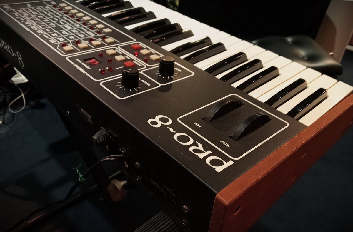 1484shibuya's tweet image. 【中古】Sequential Circuits Pro-8 入荷! 8ボイス、マルチティンバー対応のアナログポリフォニックシンセ。マトリクス表からパラメータを選んで音作りをする独特なスタイル! 往年のSCIアナログサウンドを是非イシバシ楽器渋谷店で体感してください♪ #SequentialCircuits #Pro8 #synthesizer
