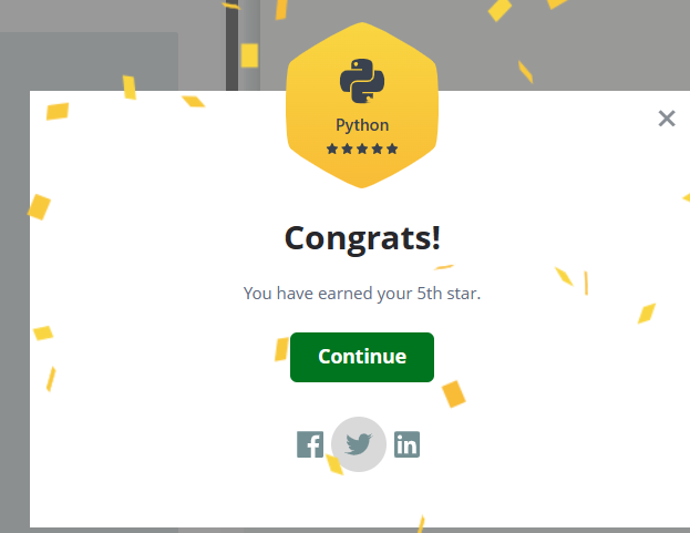 sumidhakp's tweet image. Just earned the Gold Badge for Python on @HackerRank! hackerrank.com/kumari_sumidha… 

#Python #Hackerank #goldbadge #5star
#DataScience  #DataScientists #dataanaysis
#practice #sumidhakp
