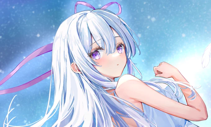 今日6時にこの子のイラストアップします 