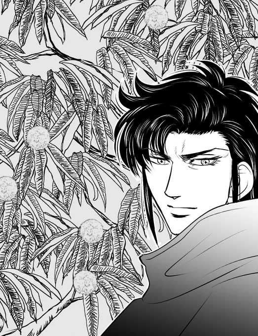 アンソロ原稿の進捗
栗林(暗喩)を描くために栗の葉ブラシと栗ブラシを作りました 