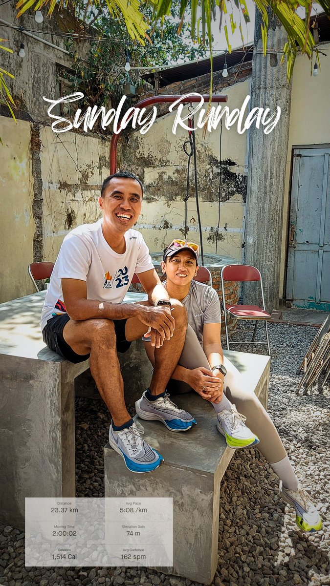 Menikmati minggu pagi dengan berlari 🏃
#sundaymorningrun
#sundayrunday
#sehatbugarceria