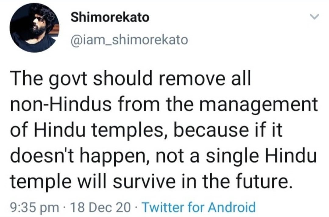 iam_shimorekato's tweet photo. Non-Hindus means Ricebag like #UdhayanidhiStalin https://t.co/ikZeKCzjMf