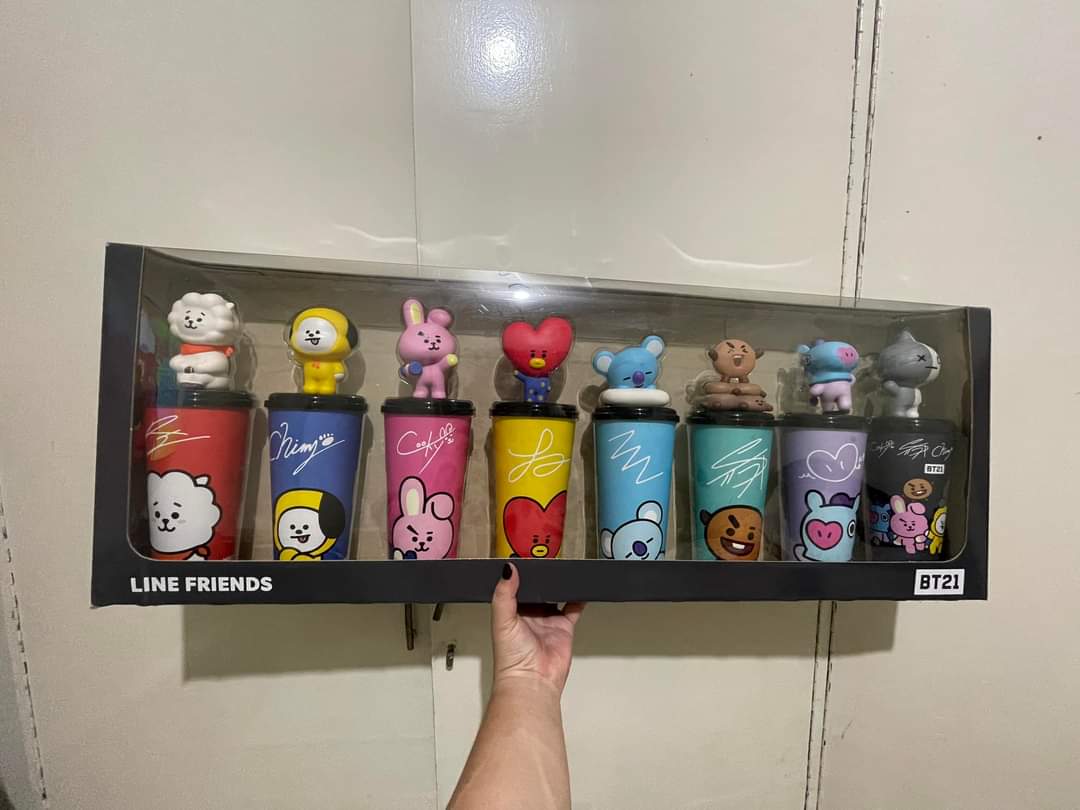 WTS LFB
BT21 MBO Tumbler
Php 550 each 
Php 4,000 Set
+ lsf
Can do long DOP.