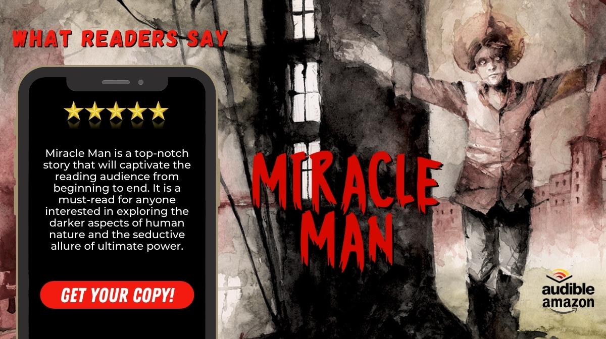 RT PennilessScribe But it was true. Every bit of it. Elijah Zion hadn't simply rescued Wyatt Armstrong from a ravaged heart. He had just brought him back from the dead. mybook.to/miracleman #FREE #Kindleunlimited #bookreview #horror #horrorRTG #horrorcommunity #antichrist