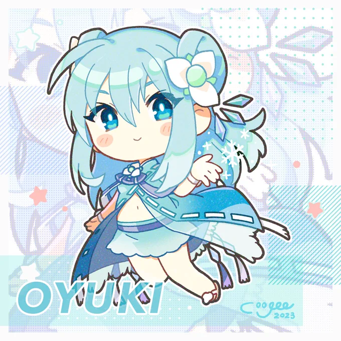 式姫のおゆきさんを描きました 