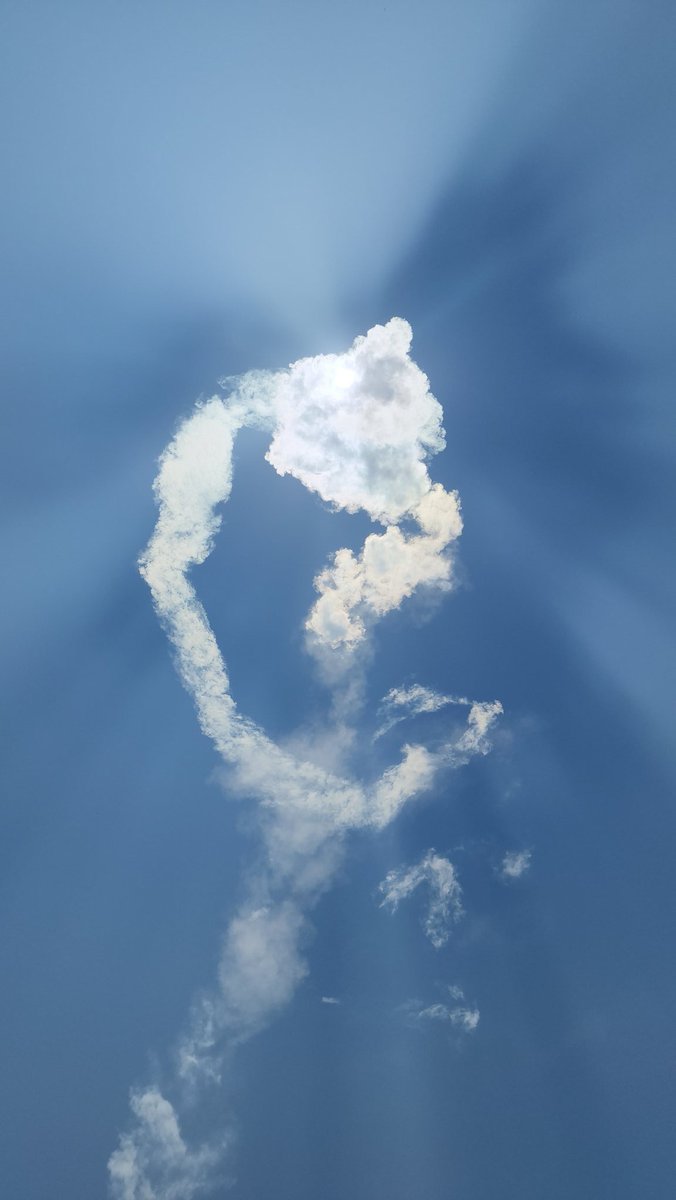 Fierso's tweet photo. #AdityaL1Launch #ISROMissions #Sriharikota #isro before leaving earth Aditya l1 eclipsed sun with it's own gas cloud. Time to shine!!! https://t.co/itLNTzzRJd