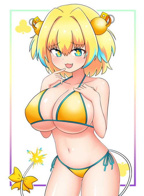 #夏が終わりそうだし今年描いた水着絵を貼ろう
パイにゃん好き👙🍍 