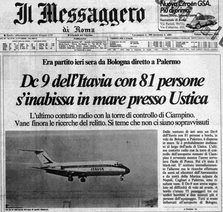 Il 19 e 20 settembre 2000 le agenzie Xinhua e Airline Industry informarono che all'Eliseo il pres. Chirac promise al premier Giuliano Amato completa collaborazione nell’indagine su Ustica. Perché Amato tace su ciò che lui e Chirac si dissero nel corso del vertice all'Eliseo?