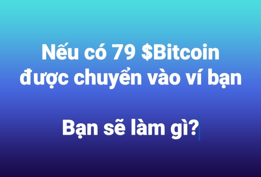 👇 Bạn sẽ làm gì? #Bitcoin