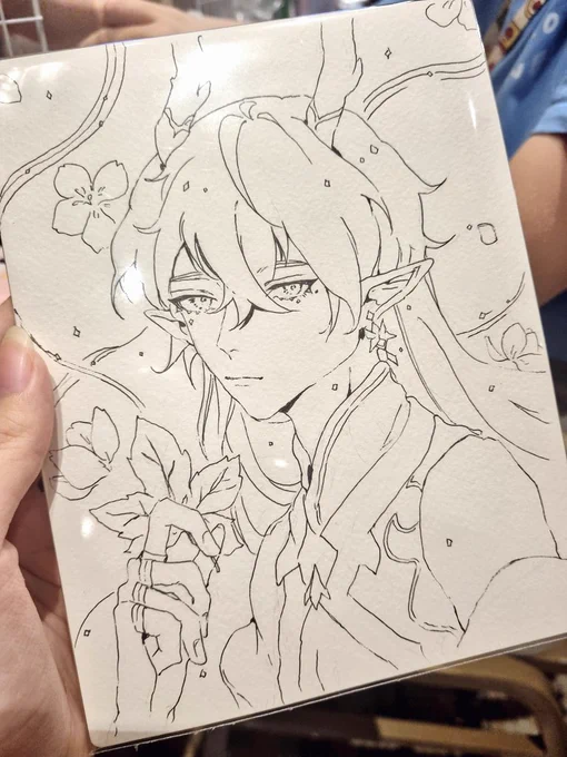 putting up an original ink for sale...! #artcadesg 