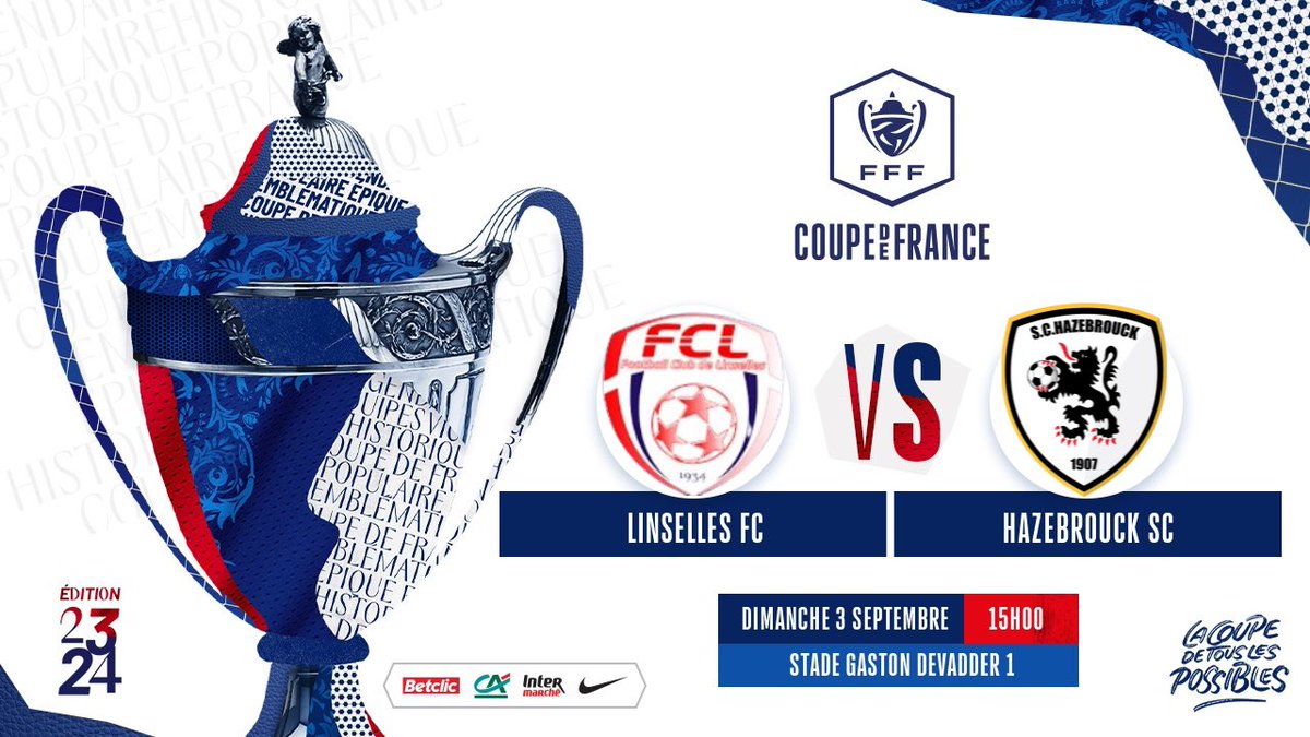 SCHazebrouck's tweet photo. ⚪️ 𝐉𝐎𝐔𝐑 𝐃𝐄 𝐌𝐀𝐓𝐂𝐇 ! ⚫️

🆚 𝗙𝗖 𝗟𝗶𝗻𝘀𝗲𝗹𝗹𝗲𝘀
🏆 Coupe de France - Tour 2 
⌚️ 15H00
🏟️ Stade Paul Delmotte 
📱 #FCLSCH

Suivez le match en direct en story et sur l’application Score n’co. 📱

𝑨𝑳𝑳𝑬𝒁 𝑯𝑨𝒁𝑬𝑩𝑹𝑶𝑼𝑪𝑲 ! 🤍🖤

#FCLSCH #SCH #CoupeDeFrance https://t.co/sgkCpBNg9h