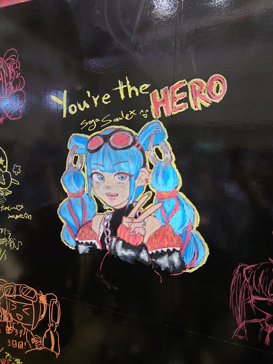 sayaさん(@SayaScarlet01)さんに会えてテンションやばかった⤴︎⤴︎
絵が上手すぎ👏
 #マジカルミライ幕張 
 #piaproの壁 https://t.co/WOl6K3m4SM